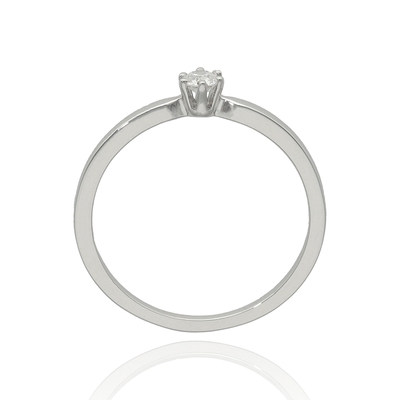 Fehér arany gyűrű 54-es méret (B47138)